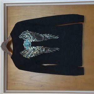 Harley Davidson Bedazzled Long Sleeve Top